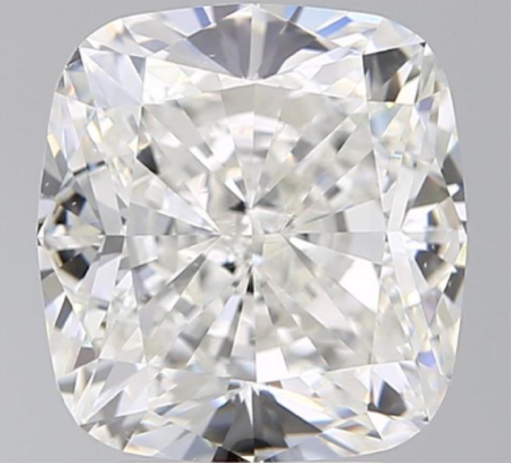 This gorgeous 4.03 Carat GIA certified cushion cut diamond ring is completely eye clean, bright white, and it sparkles stunningly with vibrant brilliance! Well cut, the diamond’s sparkle is bright and well defined rather than the crushed ice look