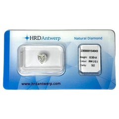 Certifié HRD 0,50ct Diamant taille cœur pour la Saint-Valentin