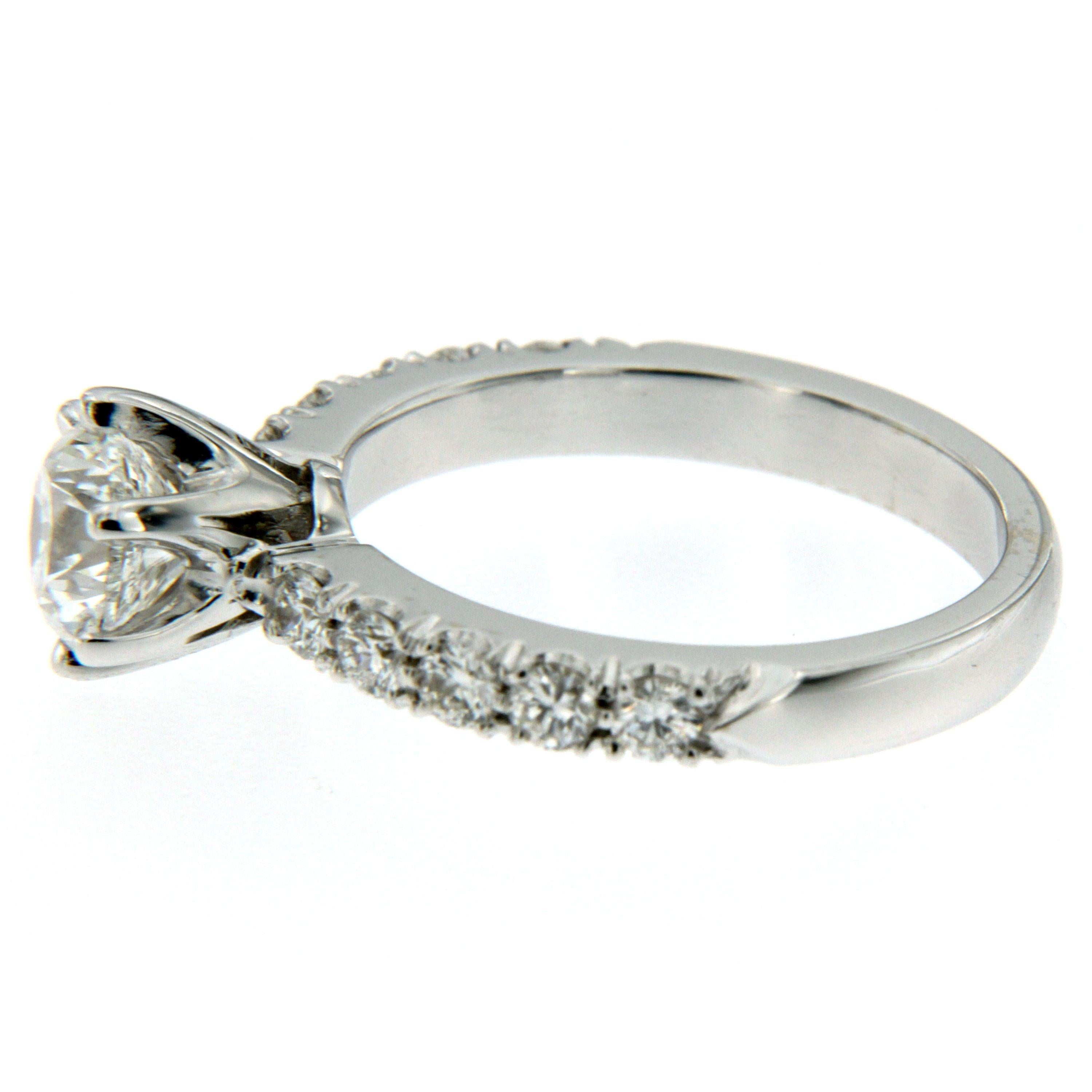 Im Angebot: Verlobungsring mit HRD-zertifiziertem 1 Karat Diamant in Gold () 4