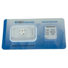 Diamant brillant certifié HRD de 1,57ct