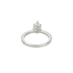 HRD Certified 1.71 Carat Pear Shaped Diamond Engagement Ring 18 Karat In Stock
