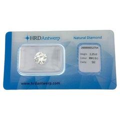 HRD-zertifizierter natürlicher Diamant im Brillantschliff mit 2,25 Karat 