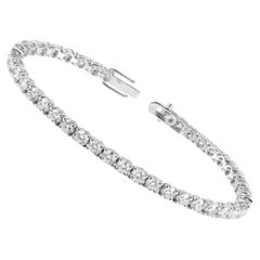 Bracelet tennis rond de 7 carats certifié HRD, couleur G-H et VVS-VS