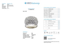 Bague cocktail certifiée HRD en or blanc 18kt et diamants