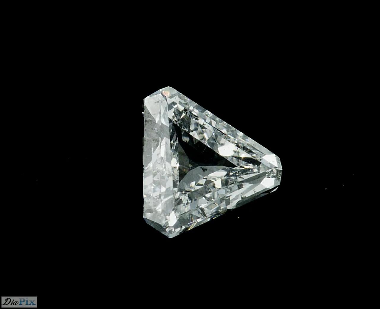 Certified Diamond, Hexagon Cut, F SI2 For Sale 5