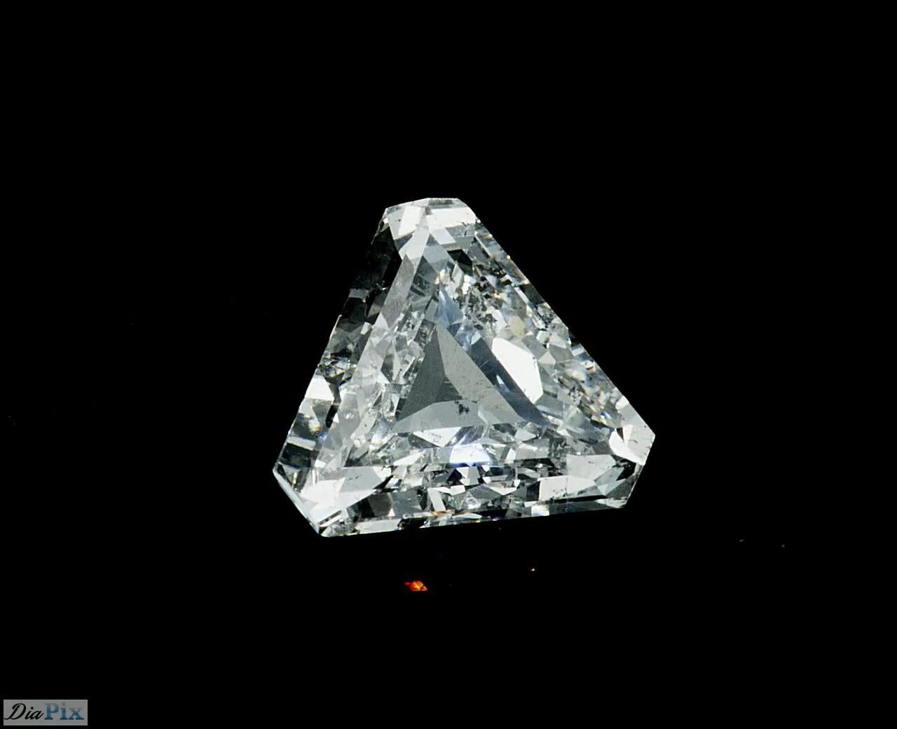 Certified Diamond, Hexagon Cut, F SI2 For Sale 6