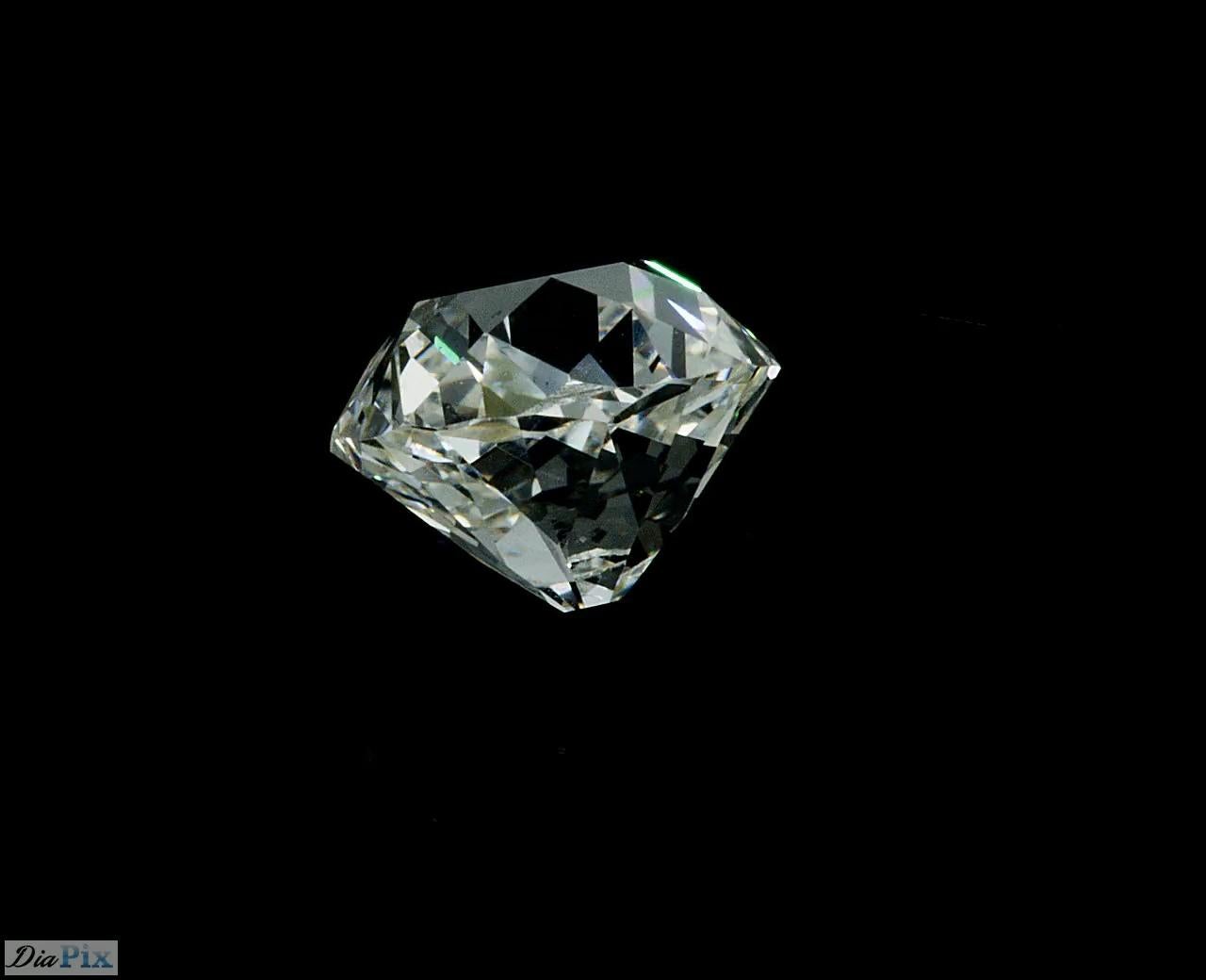 Women's or Men's Certified Diamond, Old Mine Cut, 1.61 Carat E VS2