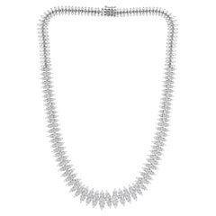 HRD Certified Diamond Symphony Couture Statement Necklace 18K Gold