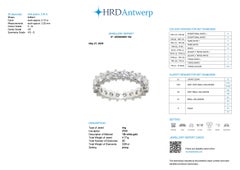 HRD Certified Eternity Band 18 karat White Gold with 3.00ct Diamonds