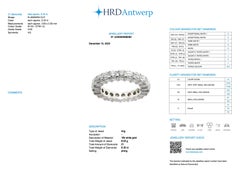 HRD Certified Rare Flanders-Cut Diamonds Eternity Band Ring White Gold