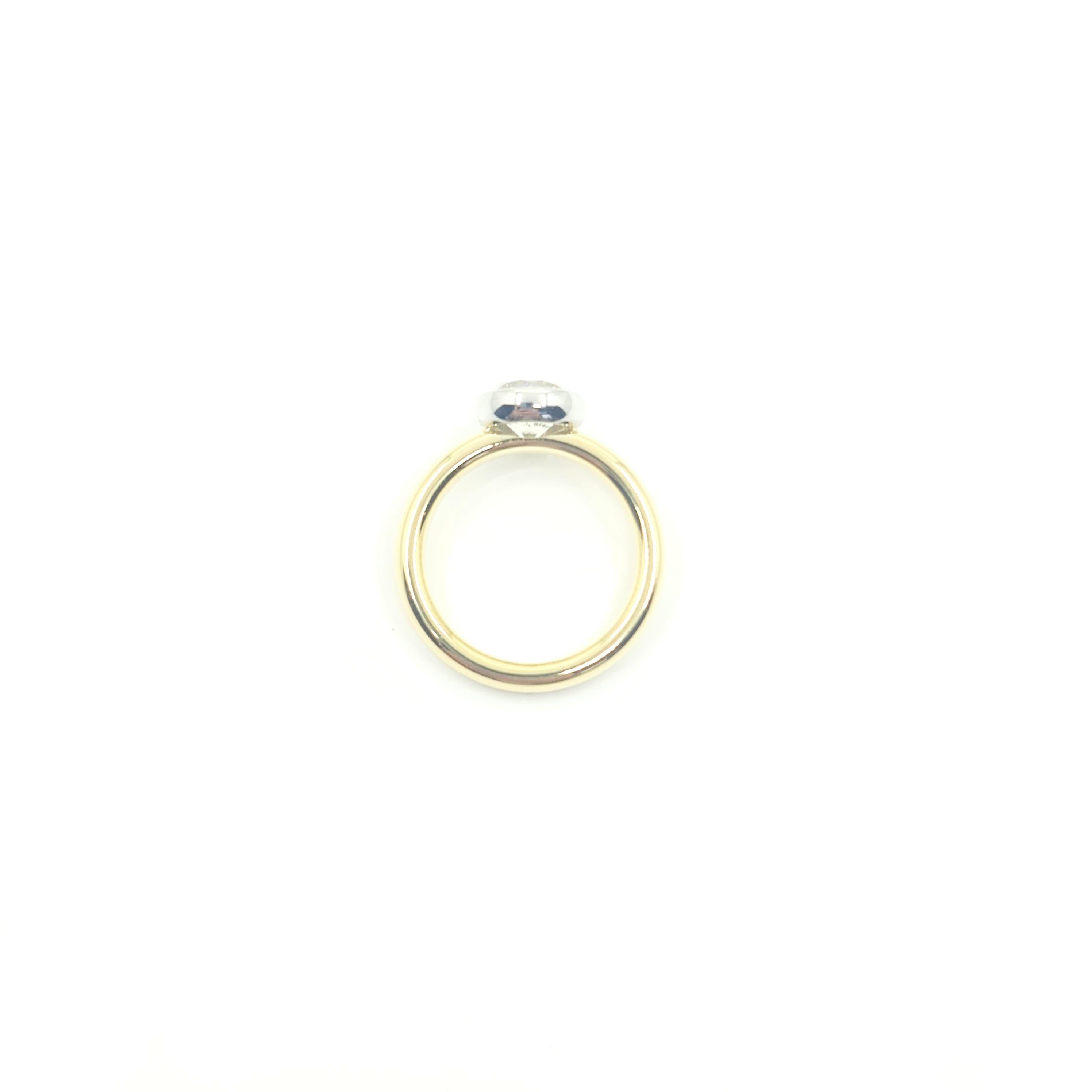 HRD Certified Solitaire Ring with 2.02Ct J-K/I(P) 18K Gold 5