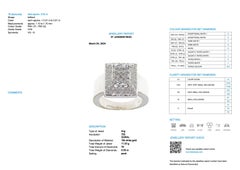 HRD Certified White Gold Fashion Ring with Diamonds