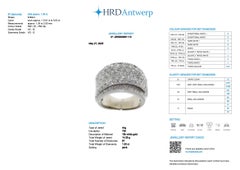 HRD Certified White Gold Ring with Diamonds