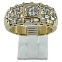 Bague cocktail certifiée HRD, diamants 1,90 carat