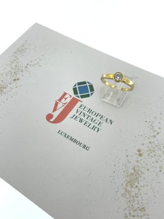 HRD Certified Yellow Gold Diamond Engagement Ring