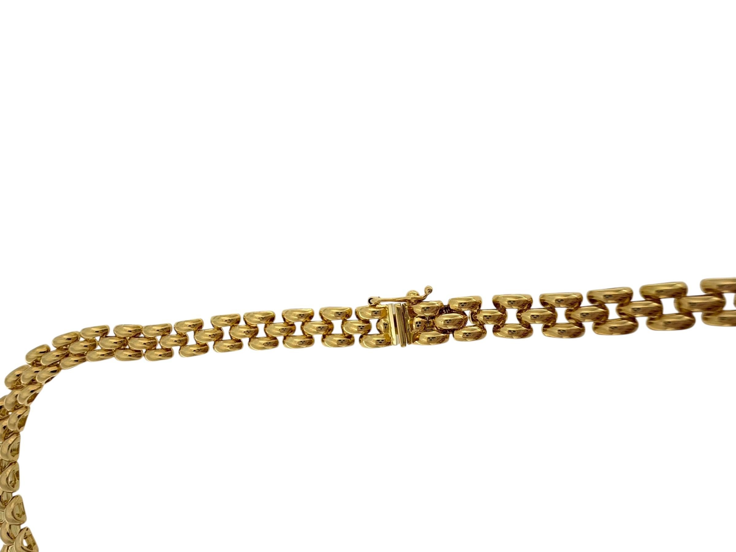 HRD Certified Yellow Gold Necklace with 5.00ct Natural Diamonds For Sale 3