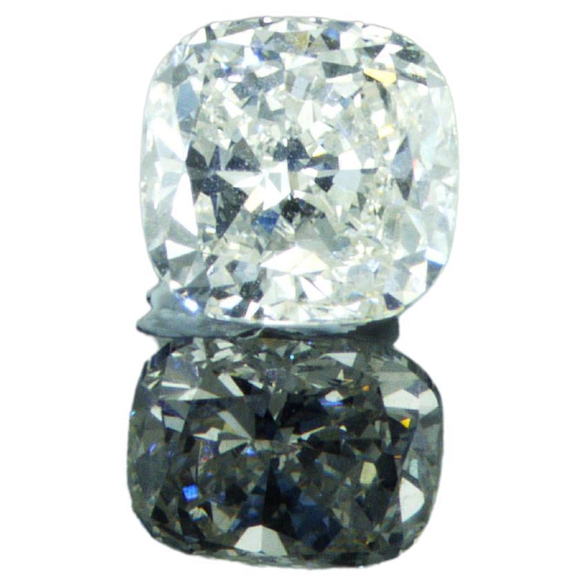 HRDAntwerp zertifiziert 1,01 Karat natürlicher Diamant in Kissenform in Kissenform F SI2 im Angebot