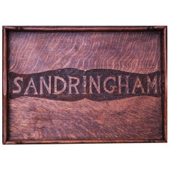 HRH Queen Elizabeth II Sandringham Estate Queen Victoria Serving Tray 1800's