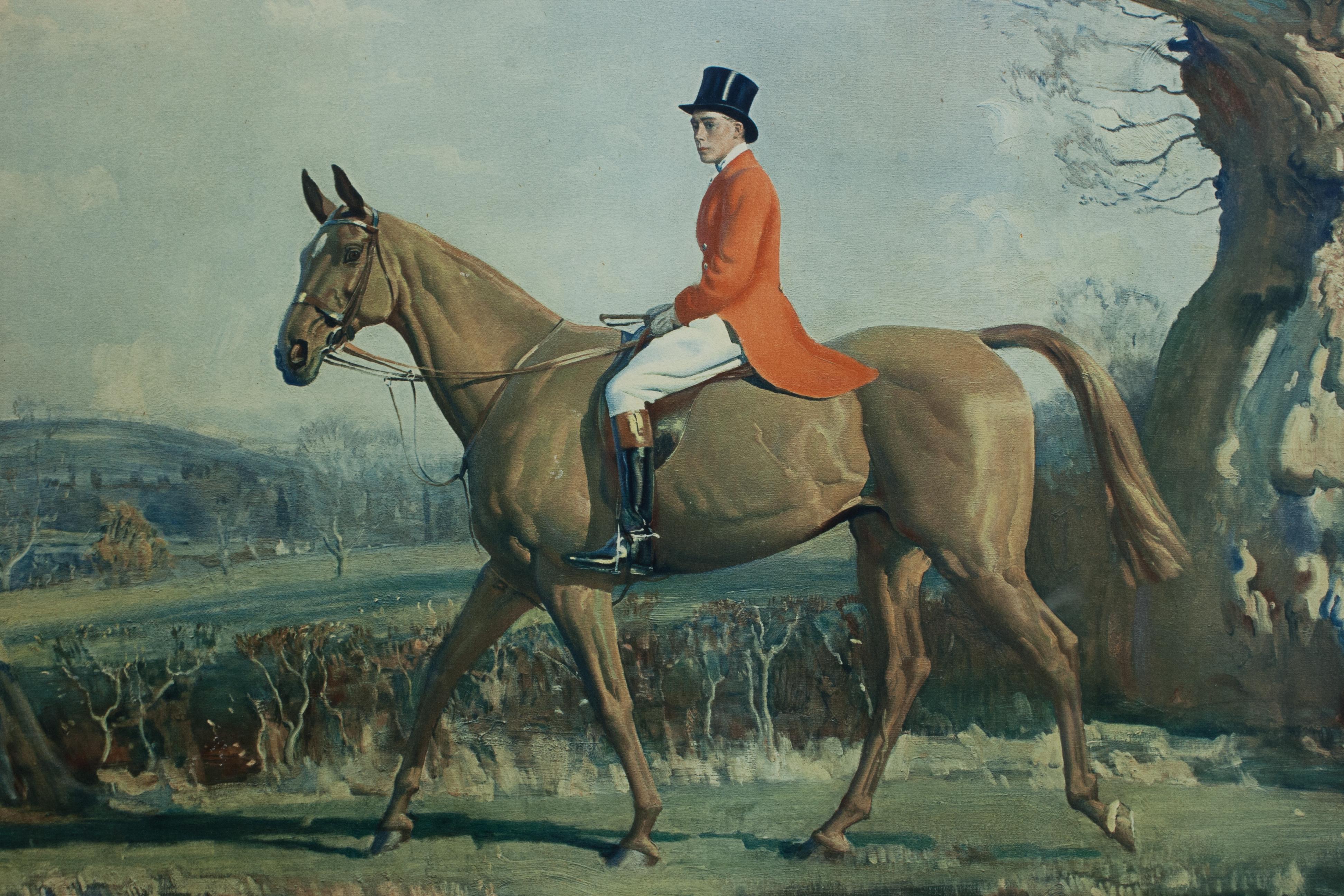 Paper H.R.H the Prince of Wales, on Forest Witch After Sir Alfred Munnings. For Sale