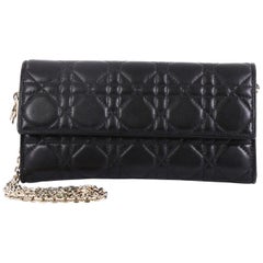 hristian Dior Lady Dior Croisiere Chain Wallet Cannage Quilt Lambskin