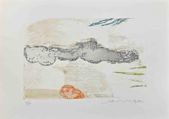 Abstrakte Komposition – Radierung von Hsiao Chin – 1977