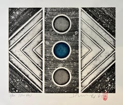 Hsiao Chin 蕭勤 (1935 - 2023) - Sin título - Aguafuerte a color sobre papel - 1965