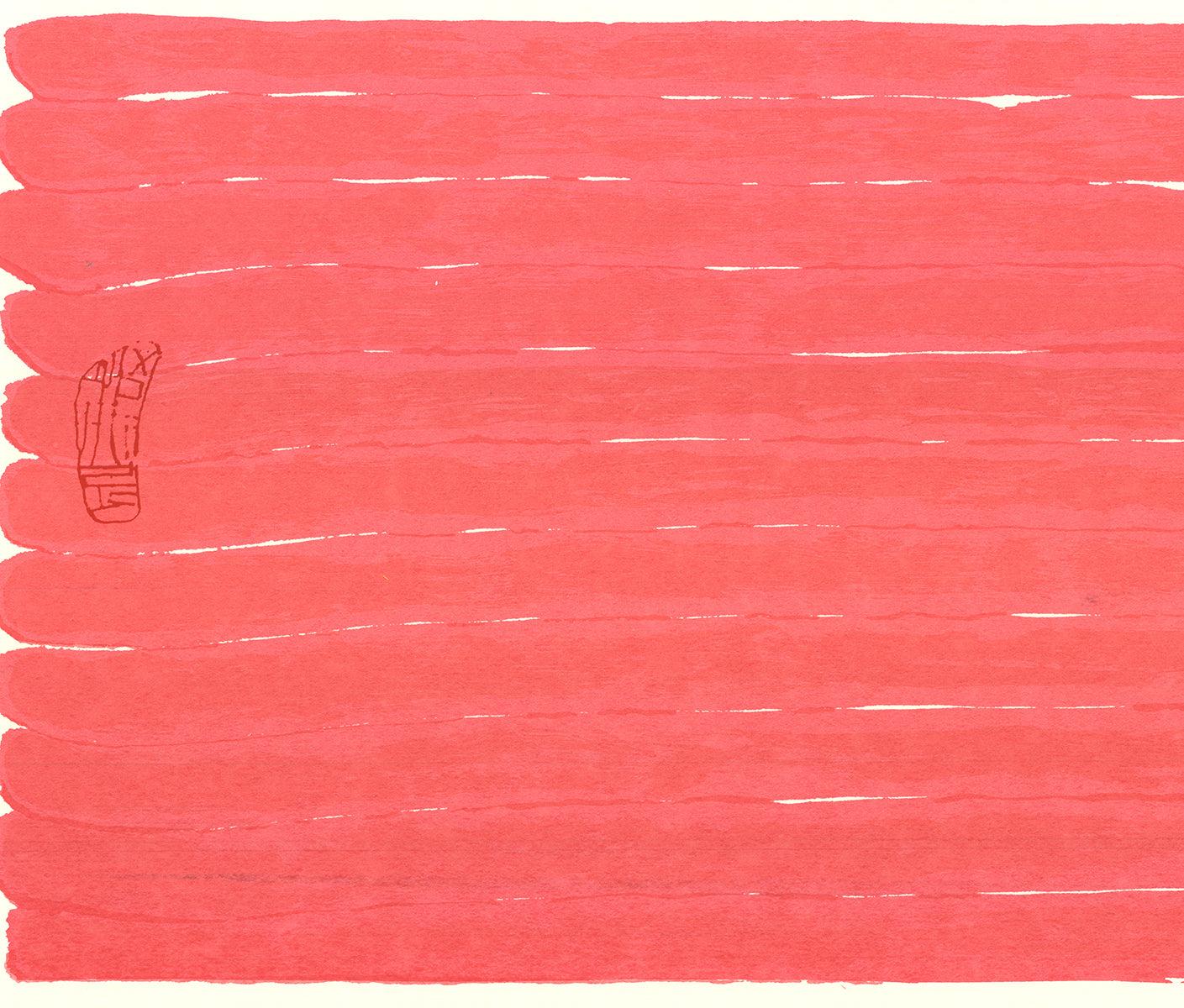 Hsiao Chin 'Senza titolo (Rosso)' - Litografia in vendita 1