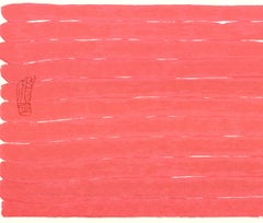Hsiao Chin “Untitled (Red)” Original Lithograph Print