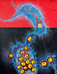 "Alma gemela" abstracto multimedia contemporáneo vanguardista firmado audaz intenso