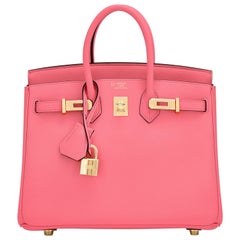 HSS Hermes Birkin 25 Rose Azalee Lime Pink VIP Order Bag Exclusive