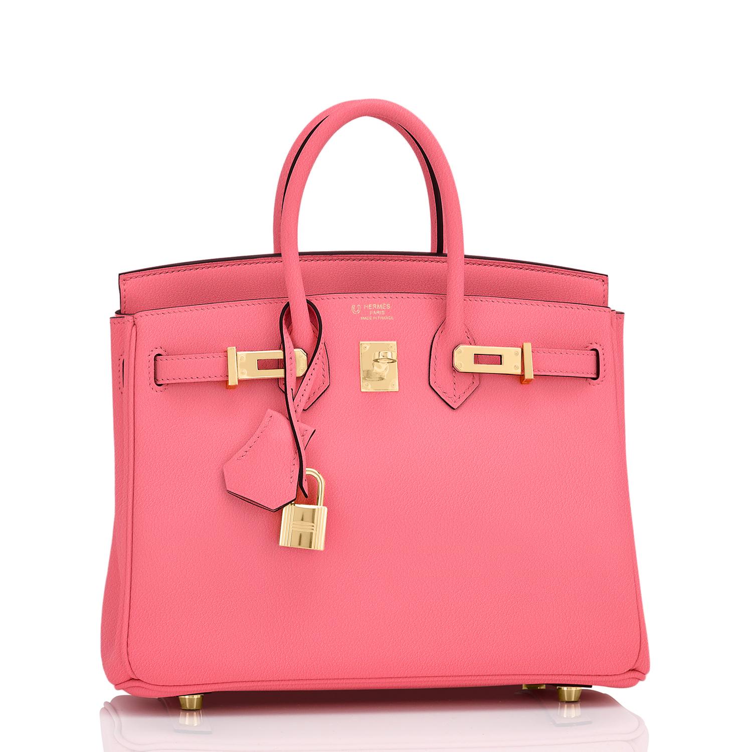  Sac Hermès Birkin 25 Rose Azalee Lime Rose commande VIP exclusive  Pour femmes 