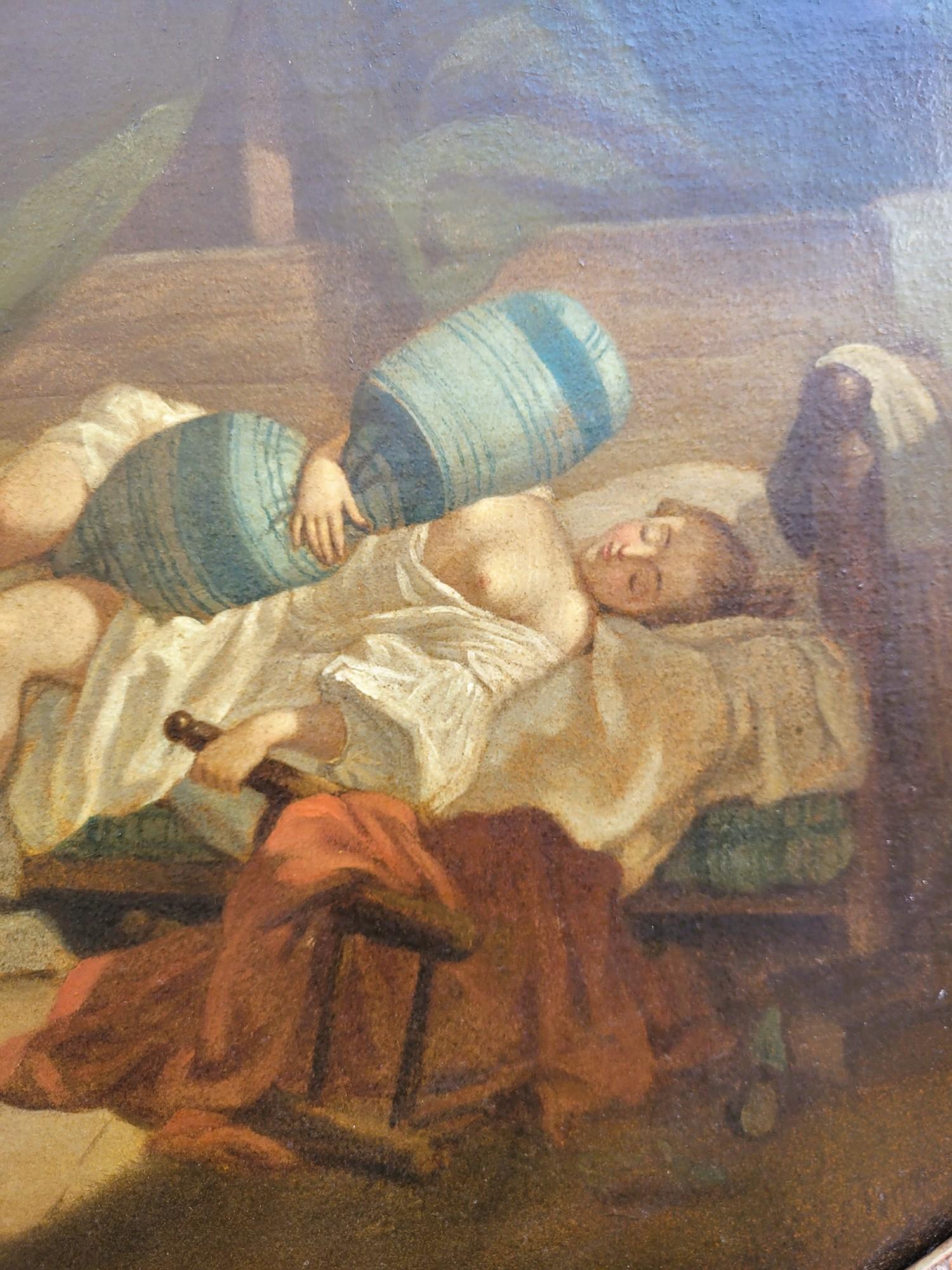 Hst erotisches Thema, gerahmt, 19. Jahrhundert im Angebot 1