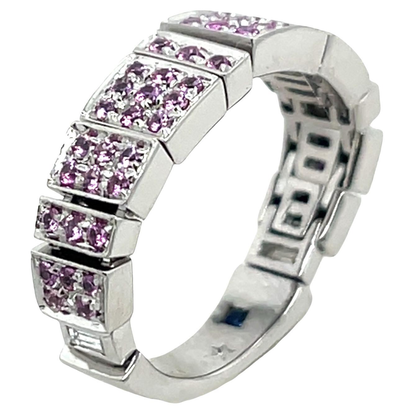 H. Stern 18ct Pink Sapphire 
Diamond Bracelet souple en vente