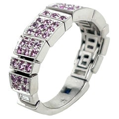 H.Stern 18ct Pink Sapphire & Diamond Flexible Band