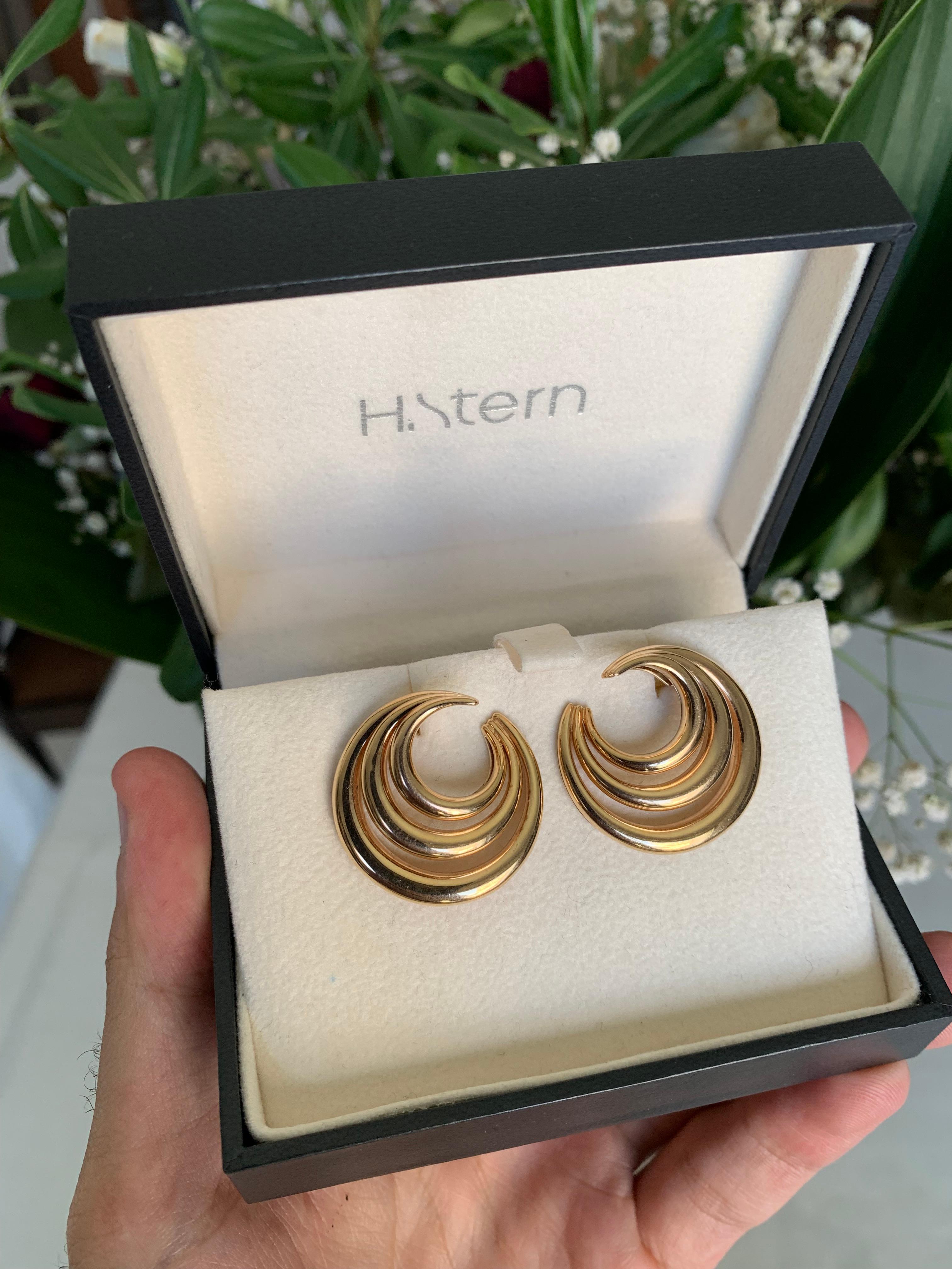 H.Stern 18k Rose Gold Earrings For Sale 1