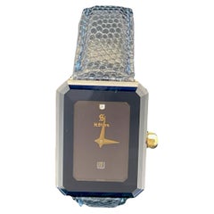 Reloj de pulsera H.Stern de oro amarillo de 18 quilates, zafiro, diamante y cuarzo suizo para mujer