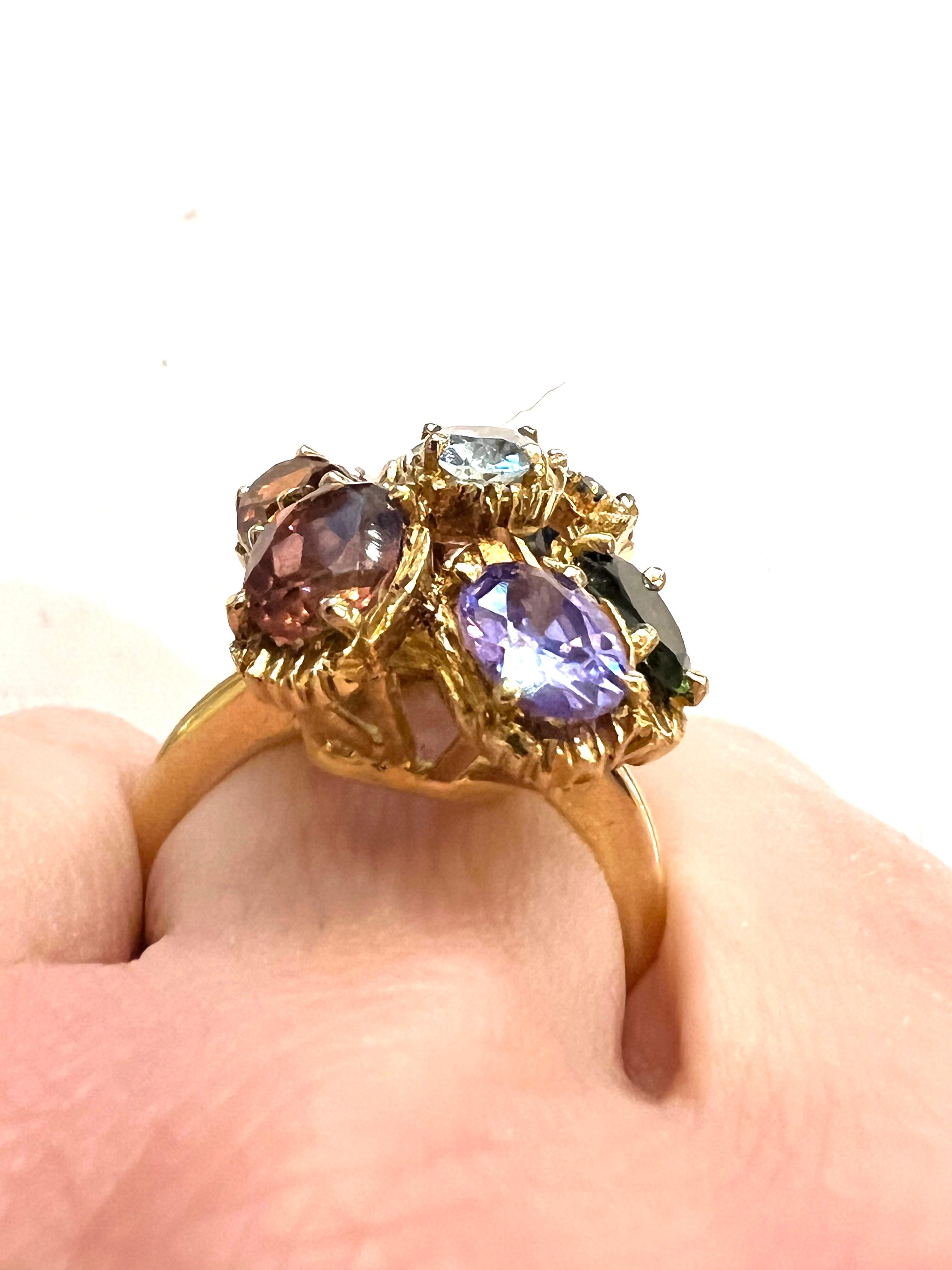 H.STERN Citrin Rubelit Amethyst Peridot Indicolit Granat Aquamarin Ring (Moderne) im Angebot