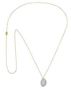 H.Stern Contemporary 2.50 Carats Diamond 18 Karat Two-Tone Gold Pendant Necklace