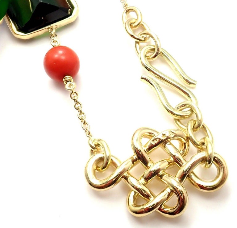 H Stern Diane Von Furstenberg Multicolor Large Stones Gold Necklace At 1stdibs