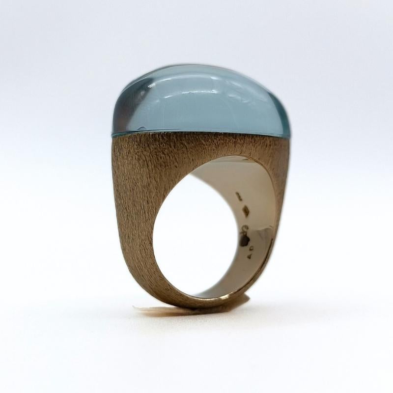 H.Stern Gold ring with blue topaz For Sale 4