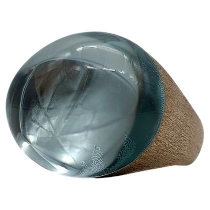 H.Stern Gold ring with blue topaz For Sale