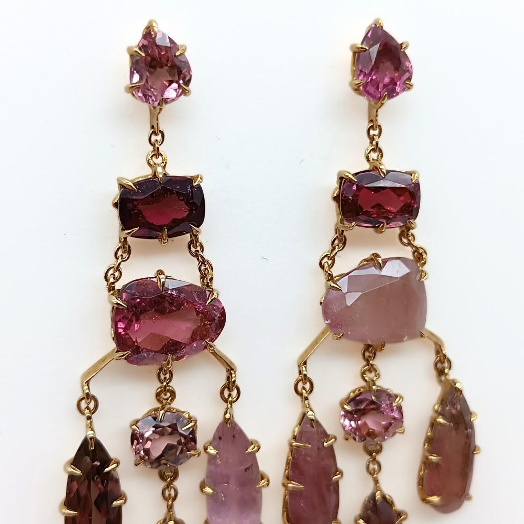 Pear Cut H.Stern Noble Gold earrings with Tourmaline For Sale