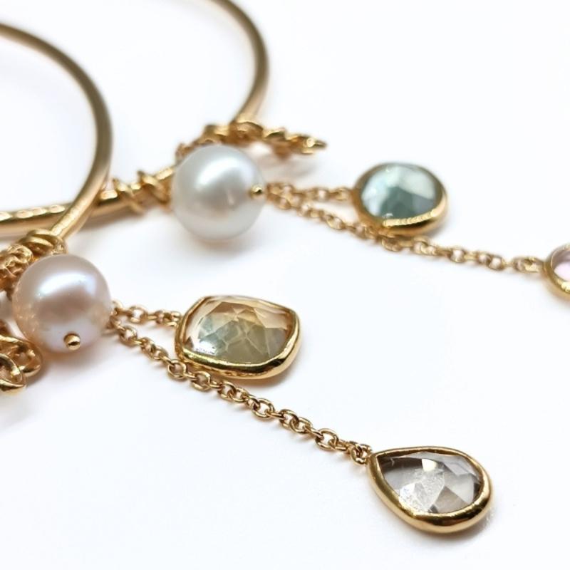 Pear Cut H.Stern Noble Gold Hoop earrings by Diane Von Fürstenberg For Sale