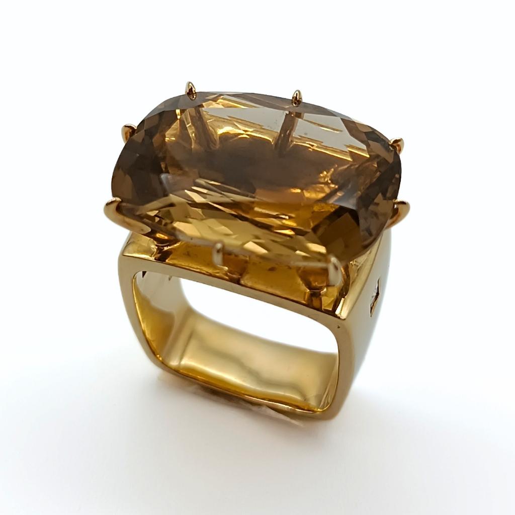 Women's H.Stern Noble Gold Ring with Citrine For Sale