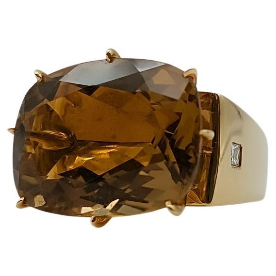 H.Stern Anillo de Oro Noble con Citrino