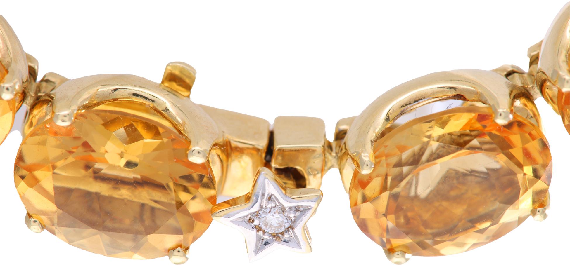 H.Stern Collier de lignes ovales de citrine en or jaune 18 carats Pour femmes en vente