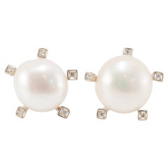 H. Stern Pérolas 18K Edelgold Rose Pink Gold Diamant Perlen Ohrstecker