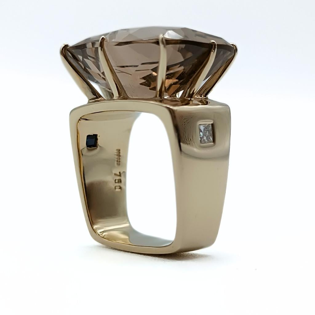 H.Stern Noble Gold Ring with a smoky Quartz In New Condition For Sale In BILBAO, ES