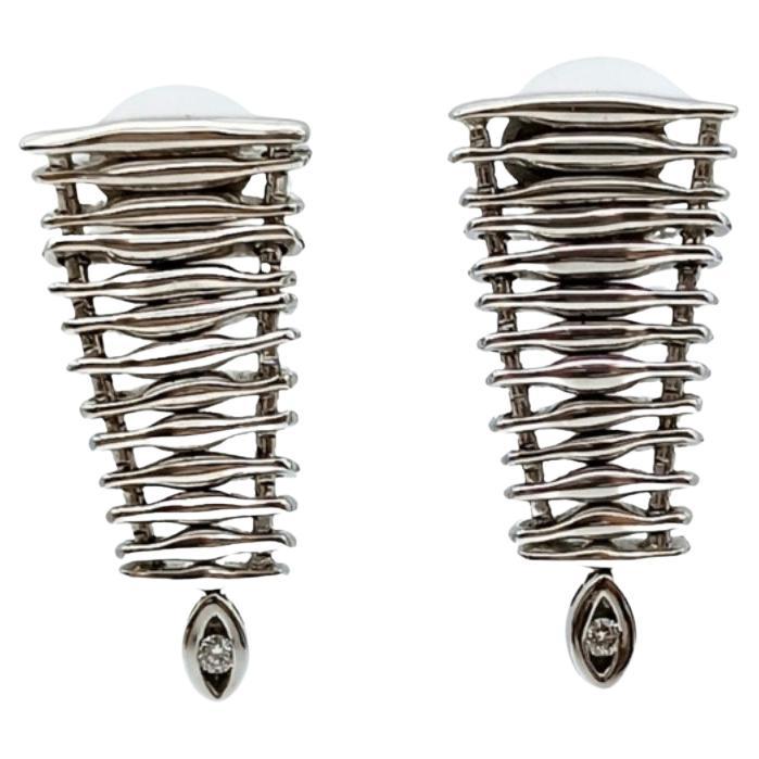 H.Stern white gold earrings with Diamonds For Sale