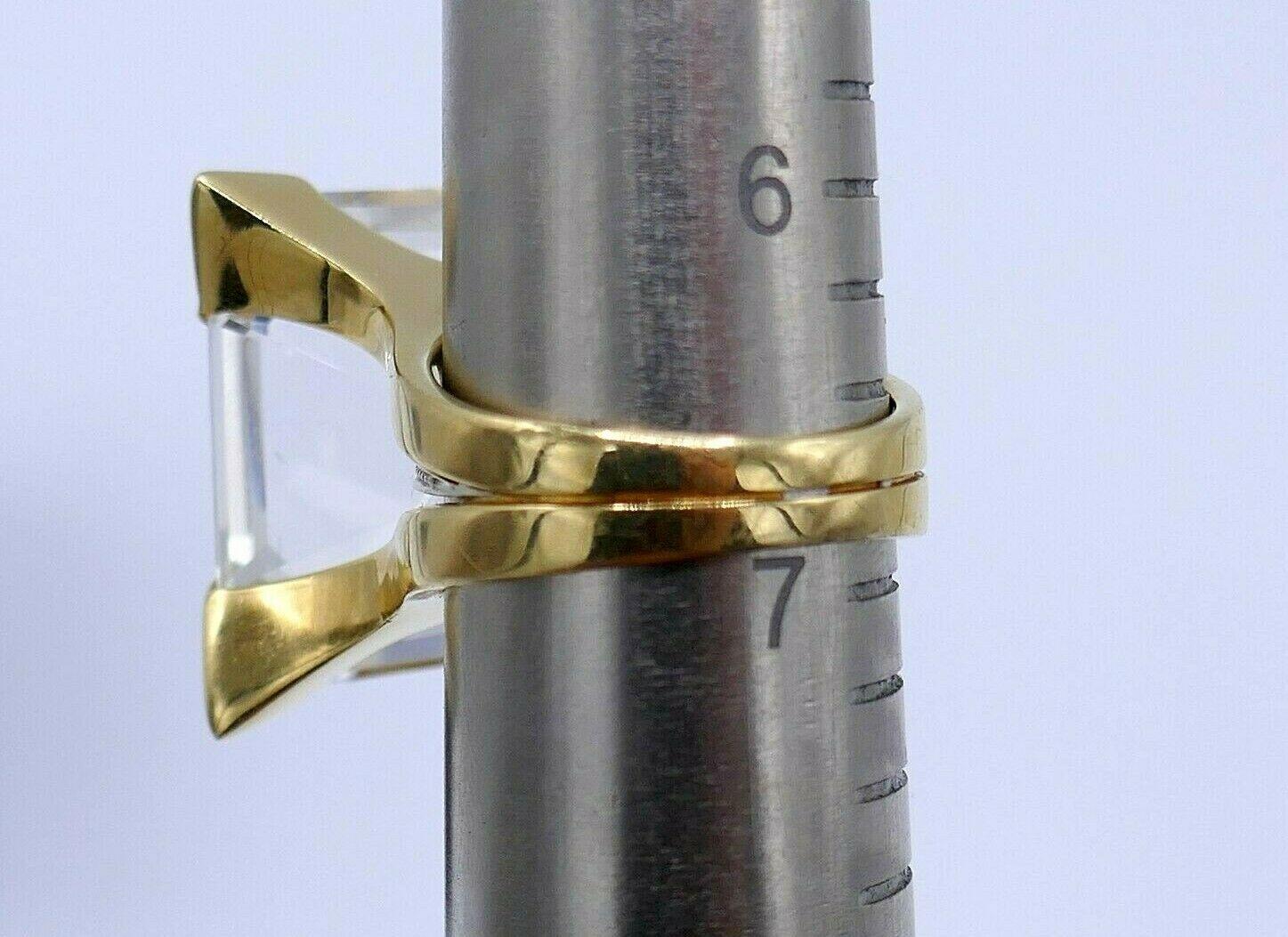 H.Stern Yellow Gold Rock Crystal Diamond Highlight Ring 5